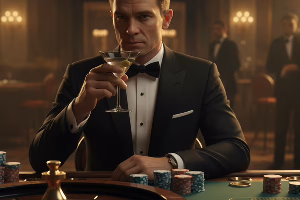 James Bond Casino Royale themed roulette table